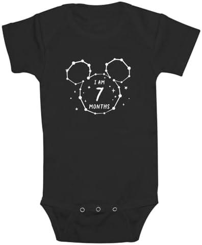 Disney Mickey Mouse Infant Astrology Monthly Milestone Onesie, 24M