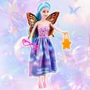 Baljinder 2025 Advent Calendar with Doll, 12 Surprise Accessories Including Clothing Glasses Hand Bags & High Heels, Kids Advent Calendar for Girls Ages 4-7, Holiday Party Birthday