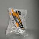 3 x Unjoo Compass and Protractor Set, 6 Inch Protractor with Swing Arm (Orange)