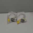 15 Inch RV Propane Hose Replacement with Gauge, 2 Pack Camper Propane Hose for RV Two-Stage Regulator, Stainless Steel Braided, 1/4" Male NPT & QCC 1 Inlet, 350PSI