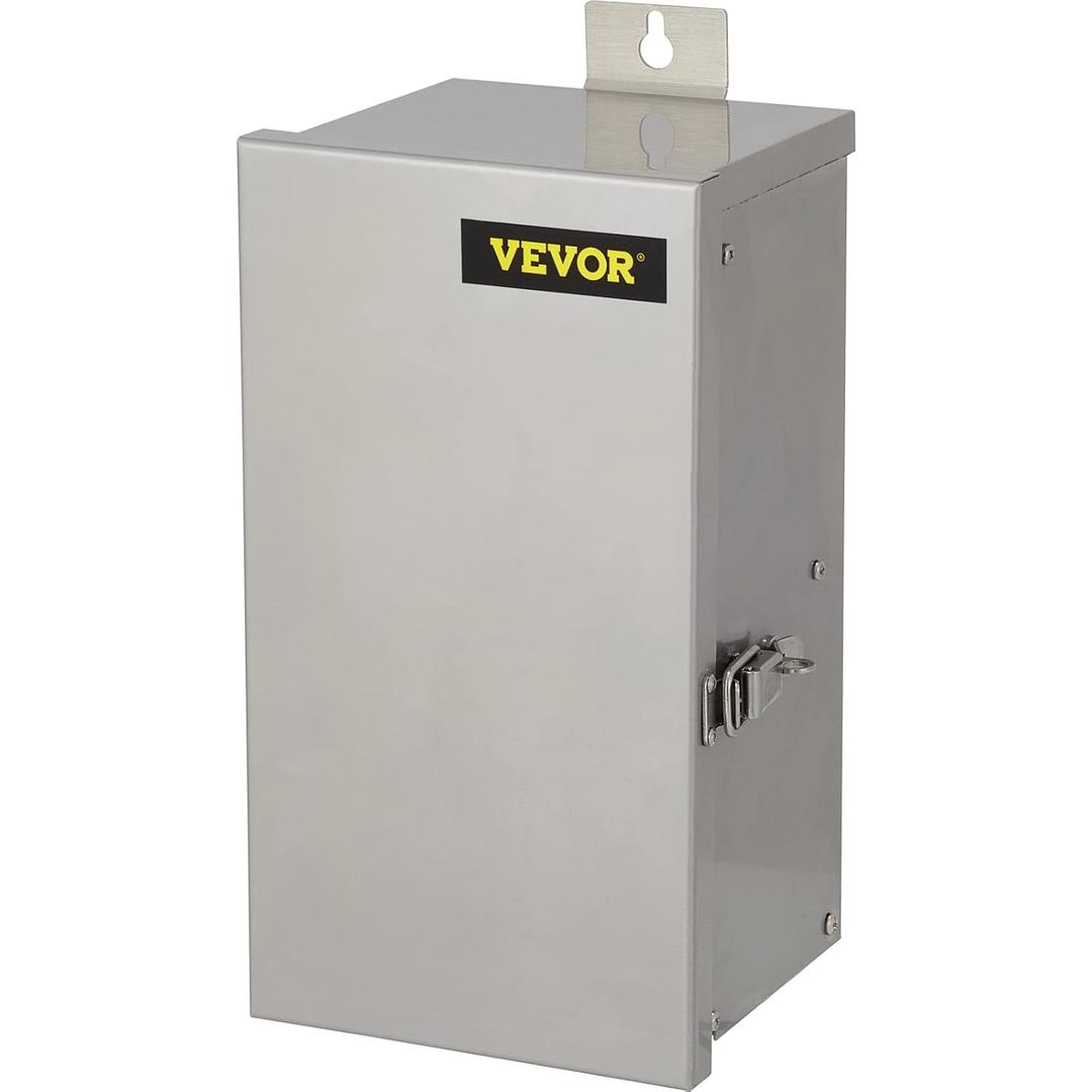 VEVOR Multi-Tap Low Voltage Transformer, 300W 120V AC to 12V/13V/14V/15V AC, Heavy-Duty Stainless Steel Landscape Transformer with Digital Timer Photocell Sensor, for Landscape Lighting VEVOR Multi-Tap Low Voltage Transformer, 300W 120V AC to 12V/13V/14V/15V AC, Heavy-Duty Stainless Steel Landscape Transformer with Digital Timer Photocell Sensor, for Landscape Lighting