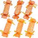 2 x FOIMAS 24pcs Thankgvigng Treat Box,Fall Maple Pumpkin Candy Box with Ribbon Goodie Boxes Container for Thanksgiving Fall Harvest Party Favor Supply