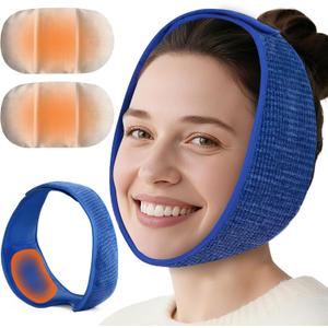 Face Heating Pad for TMJ Pain Relief, Moist Heat Microwave Heated Wrap for Jaw, Wisdom Teeth Recovery, Reducing Symptoms of Jaw Clicking, Relaxing Face Muscles, Oral Facial Surgery