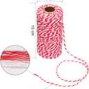 984 Feet Cotton Rope Cord String 2 mm Bakers Candy Rope Ribbon Twine for Gift Wrapping Arts Crafts Party Decorations,3 Rolls