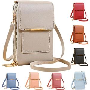 Anti-Theft Leather Bag,Small Crossbody Cell Phone Purse Wallet for Women,RFID Block Phone Purse Crossbody with Shoulder Strap (Grey) Anti-Theft Leather Bag,Small Crossbody Cell Phone Purse Wallet for Women,RFID Block Phone Purse Crossbody with Shoulder Strap (Grey)