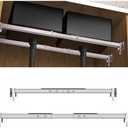 Qualward Undermount Sink Brackets,Adjustable Undermount Sink Support, Stainless Steel Installation Kit for Undermount Kitchen Sink Adjustable Support Pole (29-40 inches)