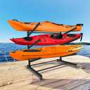 Freestanding Kayak Storage Rack  Vertical 2/3/4-Tier Organizer for Kayaks, Canoes & Paddleboards, Heavy-Duty Indoor/Outdoor Stand with Protective Foam Padding