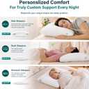 Nuzzle Pillow Standard Adjustable Neck Pillow,Soft Luxury Hotel Feel, Standard SIze