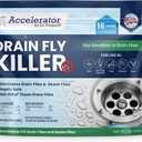 Drain Fly Killer Powder Eliminates Drain Flies & Sewer Flies in Drains, Sinks, Showers Fast-Acting Treatment - Septic Safe & Made in USA