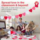 Hygloss Heart Shape Paper Cut-Outs for Arts & Crafts-Many Creative Uses-Valentines Day Activities-6 Inches-100 Pcs, Red, Pink & White