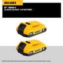 DEWALT 20V MAX Battery, Compact 2.0Ah Double Pack (DCB203-2)