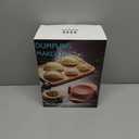 Empanada Maker Press, 6-Inch Extra Large Dumpling Maker Set with Dough Cutter, Dumpling Mold Set for Pierogi, Pastelitos, Calzone, Turnovers, Chinese Dumpling, 5Sizes (6"/5"/4"/3"/2.6") (White)