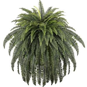 FOREST PRINCE 68" Artificial Ferns for Outdoor, UV Resistant Giant Faux Boston Fern Bush with 92 Fronds, Large Fake Plants Fade Resistant for Porch Patio Garden Home Decor