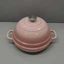 EDGING CASTING Enameled Cast Iron Dutch Oven Pot with Lid, Round Bread Oven for Homemade Sourdough Bread Baking, 6 Quart, Pink