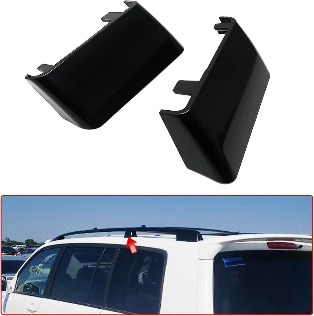 G Brand Black Roof Rack Rail Cover Protection Cover Shell for Toyota Highlander 1998-2005 2006 2007(Center Cover DriverPassenger Side