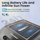 Combier Solar Pool Skimmer Robot F1,Auto Docking Pool Cleaner 10H Runtime