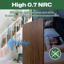 NeatiEase 4Pcs Acoustic Wood Panels for Wall, 48"x24" Wood Slat Wall Panel