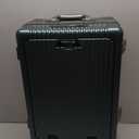 MRPLUM Front Pocket Carry On Luggage,Aluminum Frame PC Hardside Spinner Wheel Suitcase with TSA Lock,Cup Holder,Phone Holder&USB Charging Port,Dark Green(1 Piece)