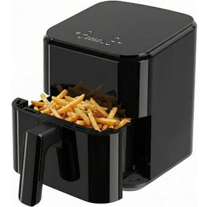 DUMOS 3 Qt Air Fryer, Compact Digital Airfryer with Auto Shut-Off, Fast Cooking for Quick Easy Meals, Space Saving Mini Air Fryer for Small Kitchens, Apartments & Singles