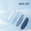 Photochromic Anti Bluelight UV400 Auto-Darkening Clear to Smoke Lens Transitional ANSI Z87.1 Safety SunglassesGlasses