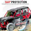 Nerf Bars Rock Sliders for Honda Talon 1000, Heavy Duty Combined Side Bumper, Off-Road Protection Side Steps Tree Kicker for Honda Talon 1000X-4 1000XS-4 1000R-4 2020-2025 Accessories(4 Seat)