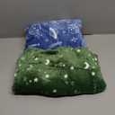 Unnivoll Fleece Baby Sleep Sack 12-18 Months Long Sleeve 2.0 Tog Baby Wearable Blanket with 2-Way Zipper Warm Sleeping Sack for Toddler Infant - Large Blue Green Planet