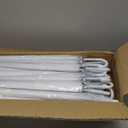 Reginary 30 Pieces Wedding Umbrellas Bulk Auto Open Stick Umbrellas with White European J Hook Handle Windproof Large Canopy Umbrella for Outdoor Wedding Bride Groom Photography Golf