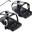 Toe Cages Compatible with The Peloton Bike, Kelecuia Toe Cage Pedals Adapters for Regular Shoes, Pedals Shoe Cage, Convert Look Delta Pedal to Toe Clip Straps, Ride with Sneakers