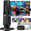 2025 TV Antenna for Local Channels,Antennas for Smart TV 1500 Miles Range Support 4K 1080p TVs-Smart HD Antennas with 30ft Coax Cable