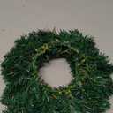 2 Pcs Christmas Wreath 10 Inch Green Artificial Wreaths DIY Faux Plain Wreaths Front Door Green Farmhouse Cabinets Wreath Indoor Outdoor Wall Decor(Fresh)