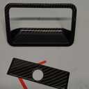 RT-TCZ for F150 Glove Box Latch Handle Trim Cover for Ford F150 2015-2020 Black ABS Carbon Fiber Interior Accessories
