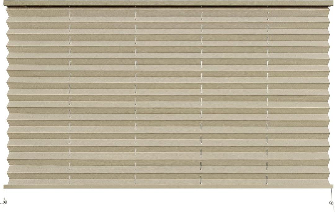 Dulepax RV Blinds,RV Pleated Shades,RV Blinds Pleated Shades, 50" W x 32" L Cappuccino RV Window Shades,Camper Blinds,RV Window Blinds for RV Camper Travel Trailers Motorhome's Window