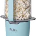 Presto 04811 PopLite My Munch Hot Air Popcorn Popper - Personal Sized, Built-In Serving Bowl, Compact Design, 8 Cups, Blue