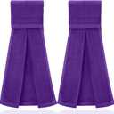 Shimeyao 2 Pcs Cotton Sports Football Towel with Closure Pitching Football Sweat Towel for Sports Gym Men Women Accessories(Purple,Classic) (34 x 50 cm / 13.4 x 19.7 inches)
