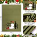 Christmas Kitchen Towels Set of 2 Xmas Tree Snowman Dish Towels 18 x 26 Inches Drying Dishcloth Winter Holiday Christmas Tree Decorations Bathroom Farmhouse Home Decoration