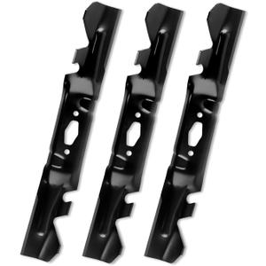 742P05094-X Mulching Blade Compatible with Cub Ca det 50'' Deck Enduro XT1-LT50 Ultima ZT1-50 ZT2-50, Lawn Mower Toothed Blade fits for Troy-Bilt Super Bronco , Replaces 490-110-C204 74205512X, 3 Pack