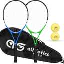 Teen Tennis Racket Set-27 Inch Tennis Rackets for Beginners and Youth Players-Lightweight Racquets with Carry Bag, Grip Tape, and Ball Offer-Ideal for Boys & Girls Ages 12+