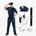 Morph Police Costume Men, Cop Outfit Men, Police Costume Adult, Halloween Costumes For Adults L