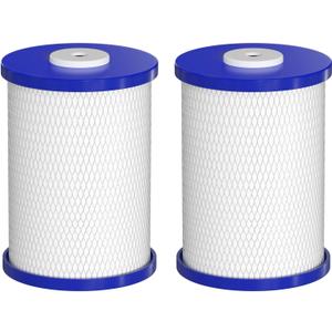 0.5 Micron Carbon Block Drinking Water Filter Replacement Cartridge Compatible with Frescapure RP-3500 3500 WF0451 RC-30-FP Water Filter Systems, 1000 GPD Life Span, 2 Pack