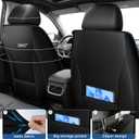 Car Seat Covers fit for Ford Ranger 2019-2025 2026(Not Fit Raptor): Leather Full Set Covers Waterproof Automotive Seat Protector (5 Seats, Black)