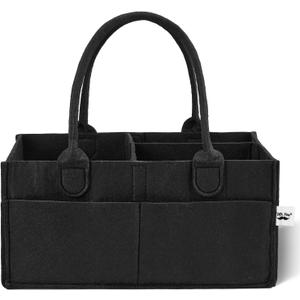 Mr. Pen- Baby Diaper Caddy Organizer, Black, Medium, Nursery Storage Bin and Car Organizer for Diapers and Baby Wipes