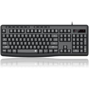 Redragon BK7366 Wired Keyboard,Multimedia USB Quiet Computer Keyboard,Silent Keyboard with Large Number Pad,Spill-Resistant,Anti-Wear Letters,Full Size for Laptop,Desktop