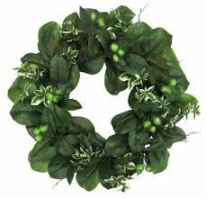 24in Magnolia Leaves/Berry Wreath