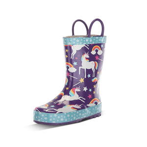 Western Chief Rain Boots with Pull on Handles for Toddlers and Kids - Premium Waterproof Boots for Boys and Girls Size 11