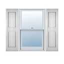 Ekena Millwork LP2S14X03500WH Lifetime Vinyl Standard Shutter (Per Pair), 14 3/ 4"W x 35"H, White