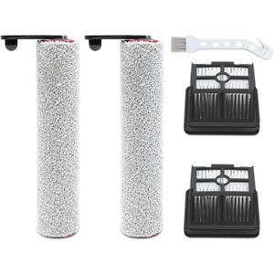 H12 Pro Brush Roller and Replacment Filter for Dreame H12 Pro, 2 Brushs+ 2 Filters +1 Cleaning Brush