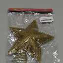 Christmas Tree Topper Star Hollow Out Treetop Xmas Gift DIY Christmas Tree Gold Sparkle Stars Ornaments Accessories