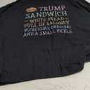 Anti Trump Sandwich Sign Funny T-Shirt (Small, Black)