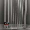 BABELIO 36" Tall Dog Gate PressGuard C5, 26-40" Wide Auto Close Baby Gate, Pressure Mounted Metal Pet Gate, Easy Install No Drilling, No Tools Needed, with Wall Protectors and Extension Kits, White