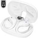 Wireless Earbuds Bluetooth Headphones Sport Ear Buds with 90Hrs Playback Earhook LED Display Charging Case IPX7 Waterproof Earbud Deep Bass Running Earphones for iOS Android (White)